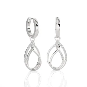 1/3 ctw Round Lab Grown Diamond Drop Earrings