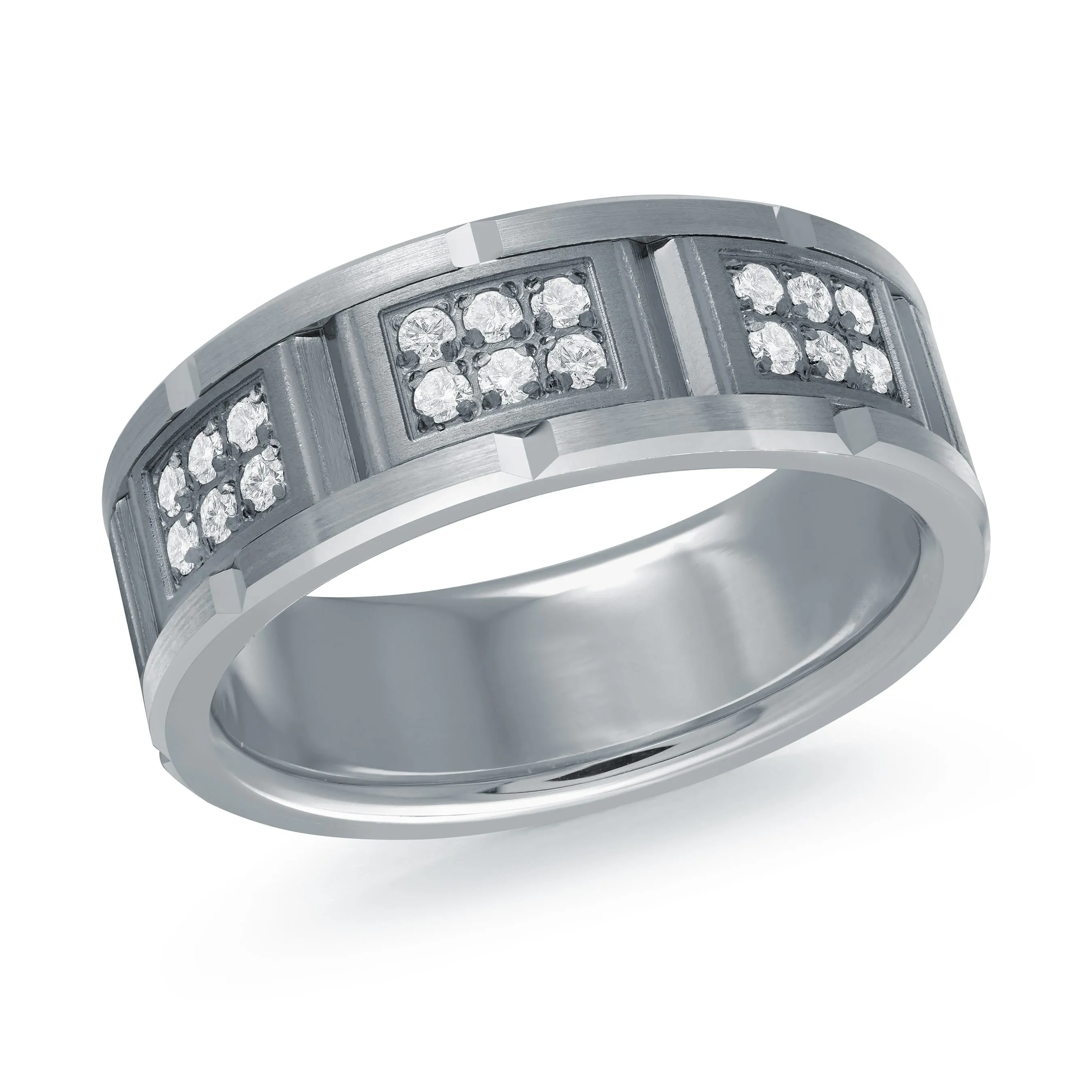 14K White Gold Ring from the Tantalum Collection by Malo - MRDTN-043-8WD