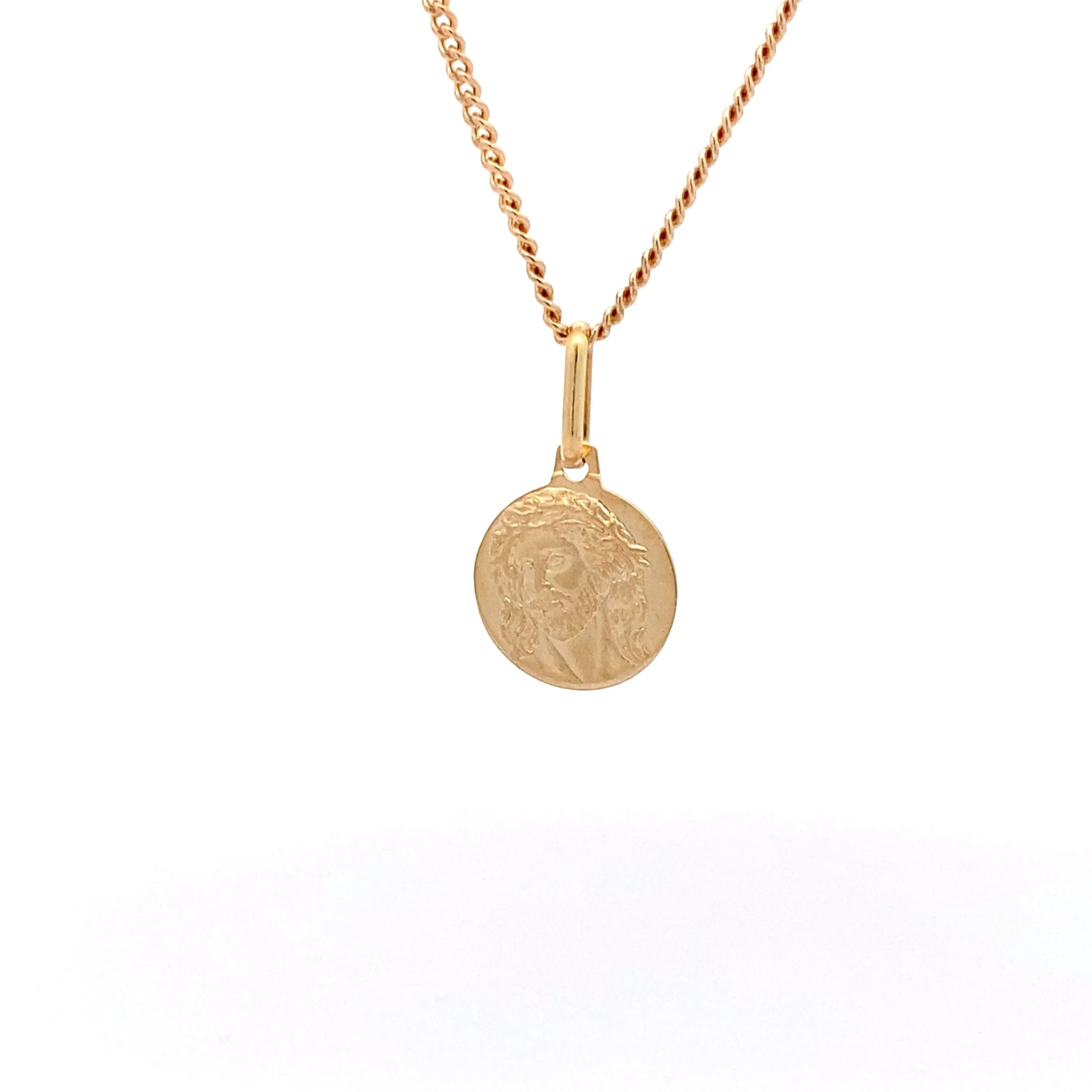 9ct Gold Jesus Medallion