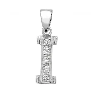 Acotis Silver Pendant Zirconia Initial G6125/I