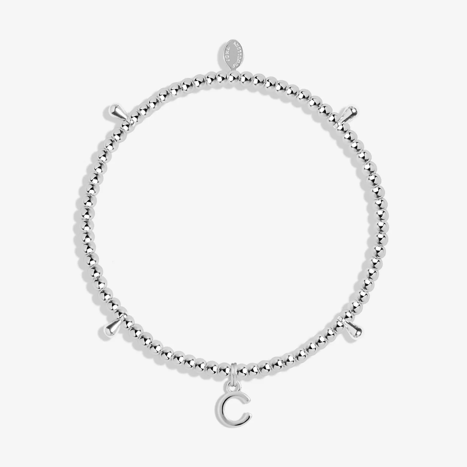 Alphabet A Little C Silver Plated Bracelet 7744