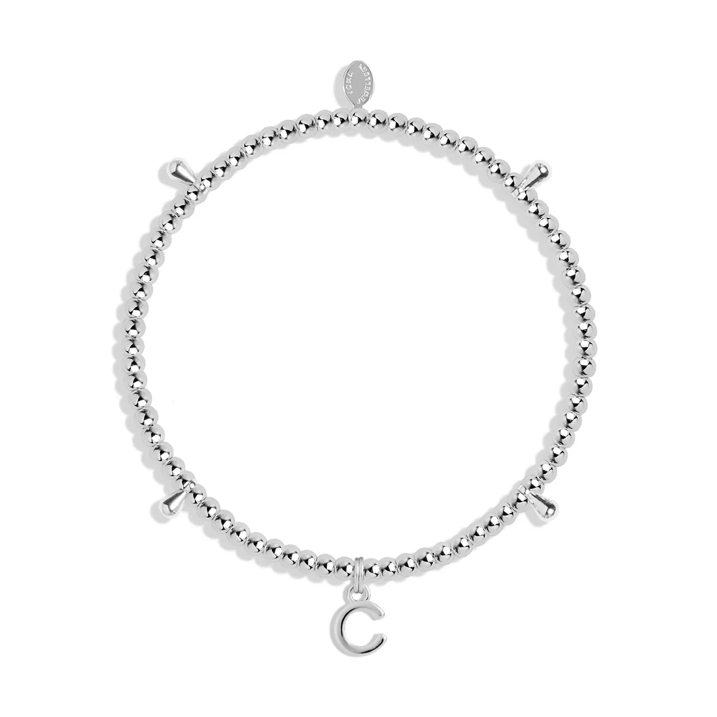 Alphabet A Little C Silver Plated Bracelet 7744