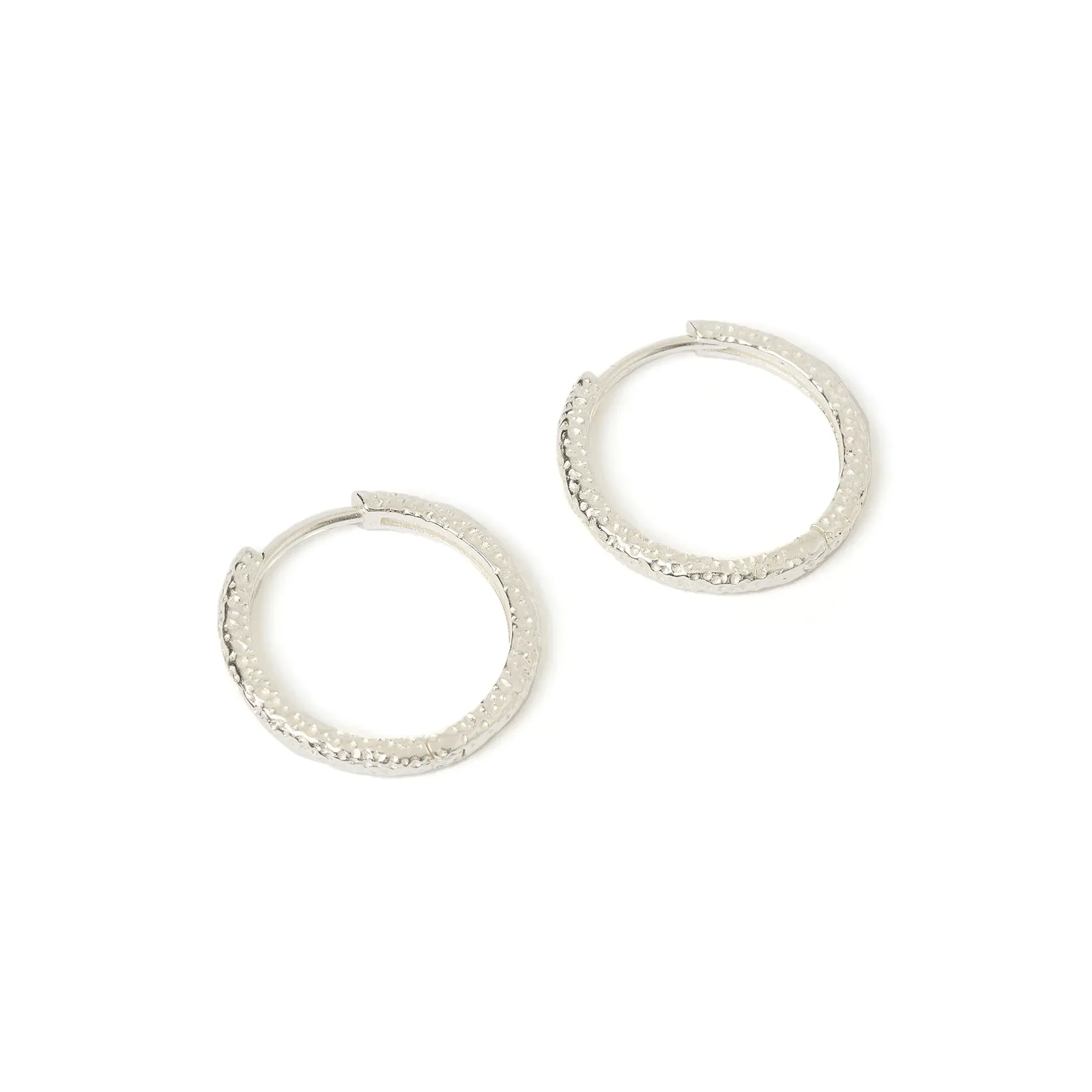 Arabella Silver Hoop Earrings