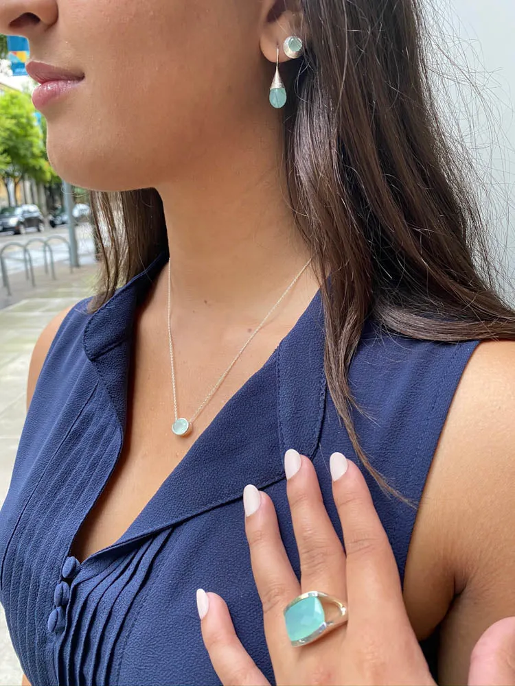 Aztec Studs Black Rutile Quartz