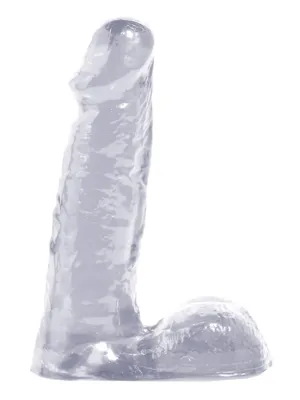 Basix 6 Inch Clear Dildo