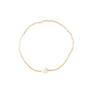 Bead with Pearl Ring, Gold