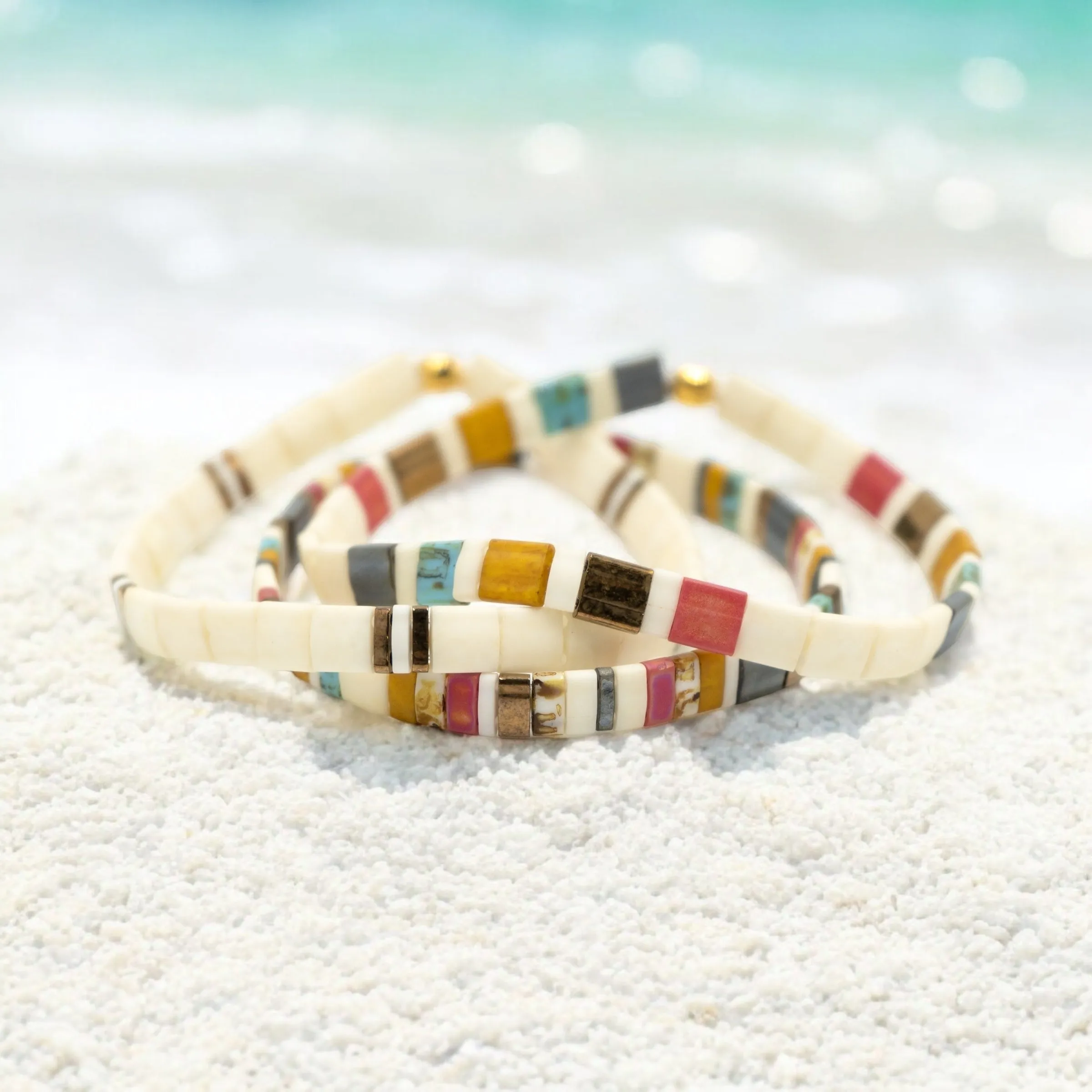 CAROLINA BEACHES - Tila Bead Bracelet | Single