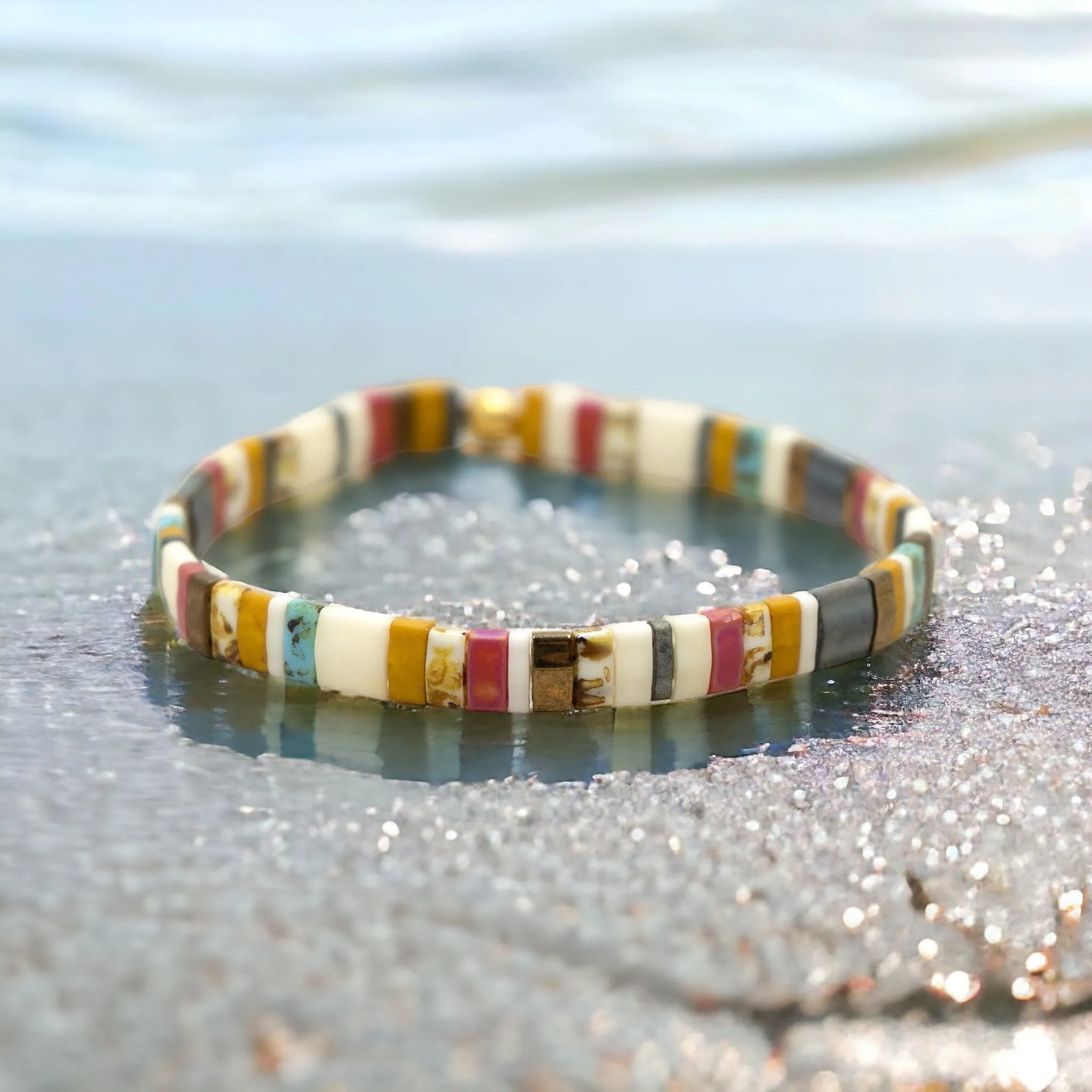 CAROLINA BEACHES - Tila Bead Bracelet | Single