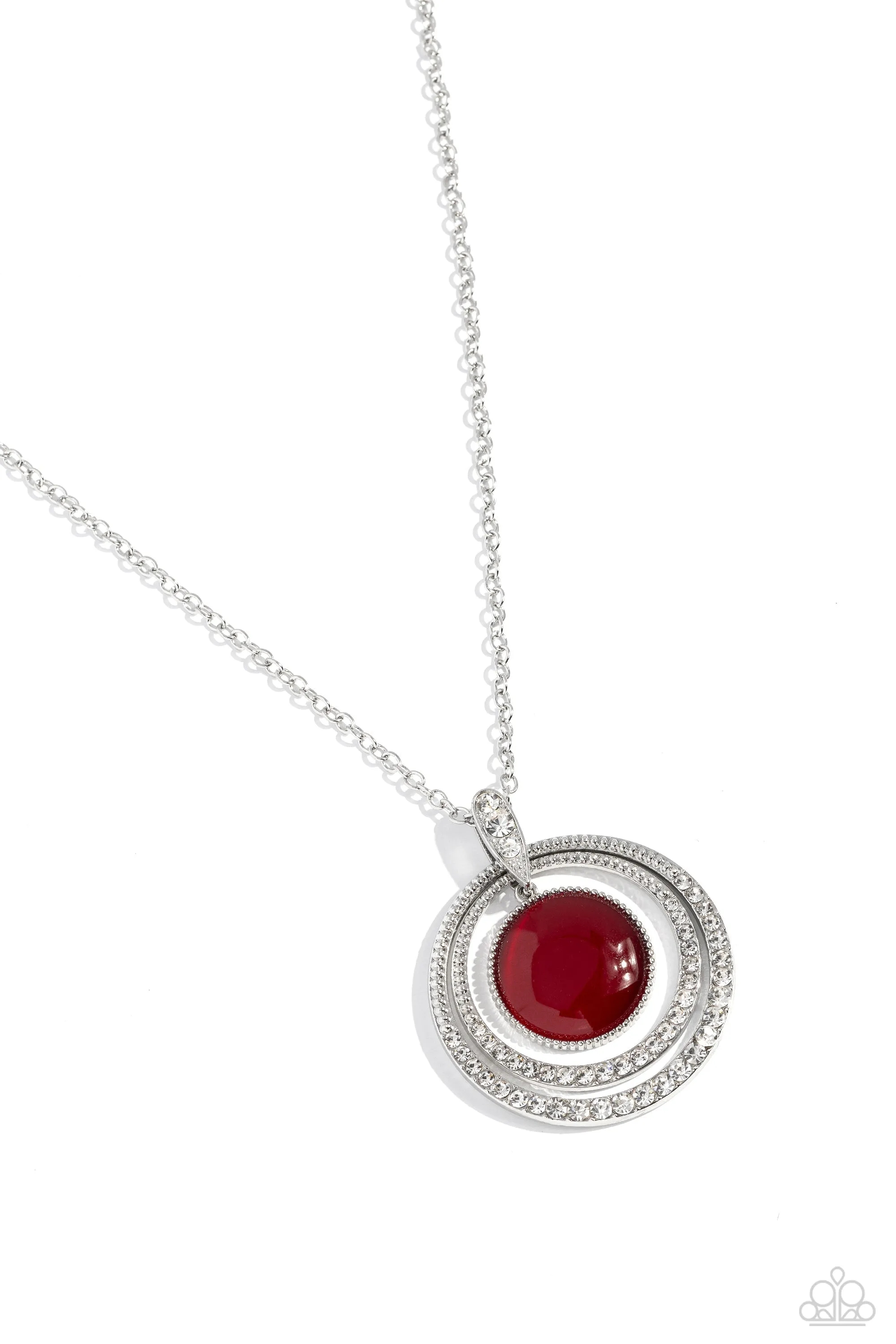 Cats Eye Couture Red Necklace - Paparazzi Accessories