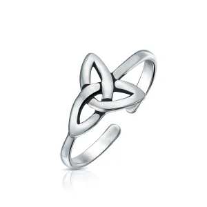 Celtic Knot Claddagh Heart Circle Triquetra Trinity Toe Ring Band