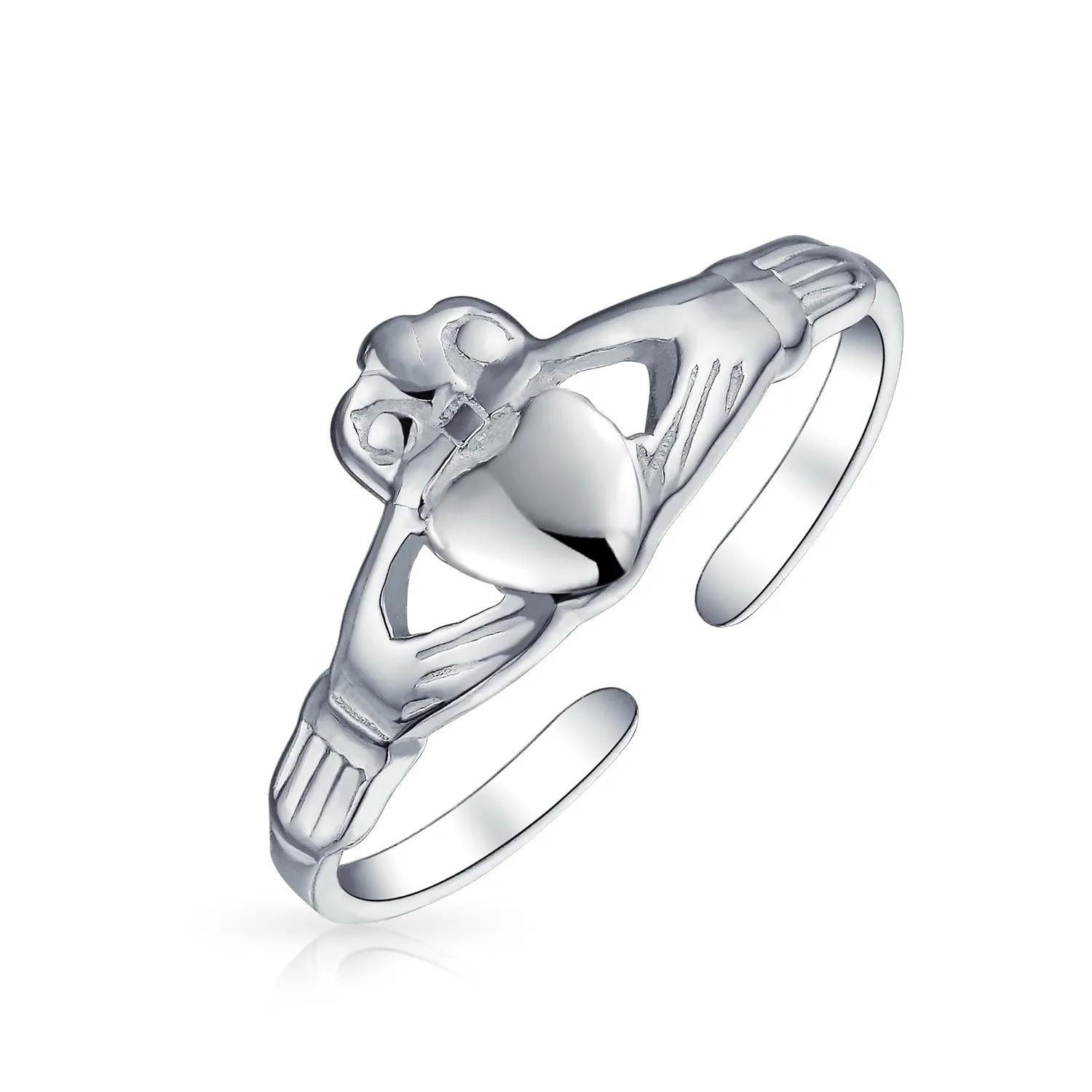 Celtic Knot Claddagh Heart Circle Triquetra Trinity Toe Ring Band