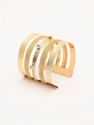 Charming Wide Cuff Bracelet