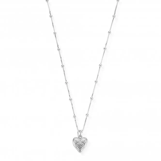 ChloBo Necklace with Patterned Heart Pendant SNBB691