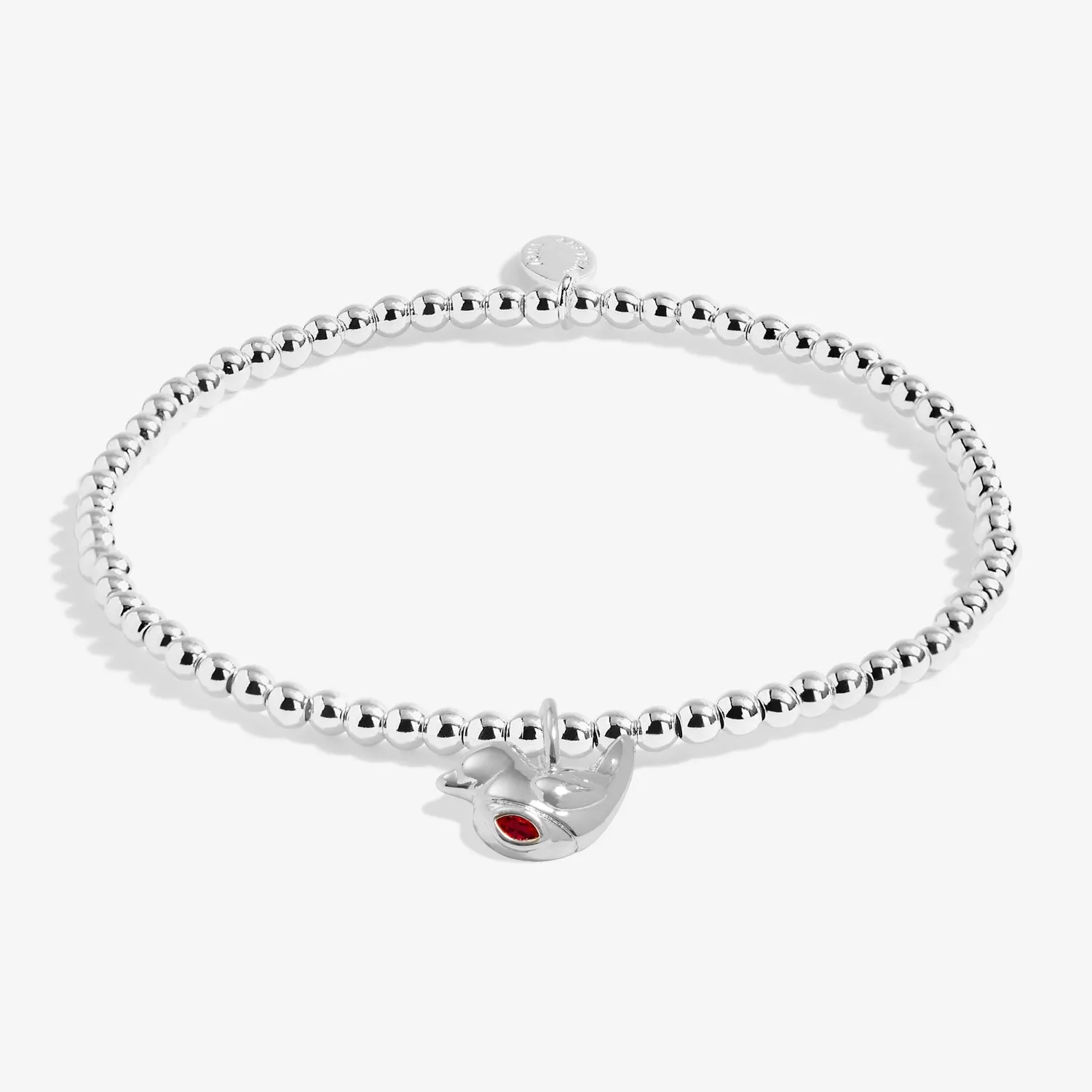 Christmas Cracker Christmas Robin Silver Plated Bracelet 7686