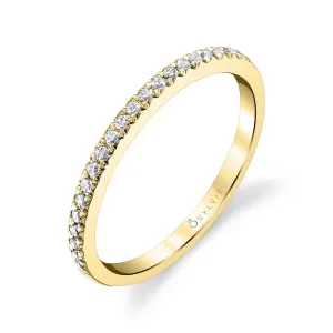 Classic Diamond Wedding Band 14k Gold Yellow