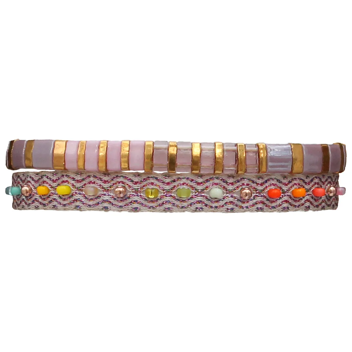 COLORFUL HANDWOVEN  BRACELET SET