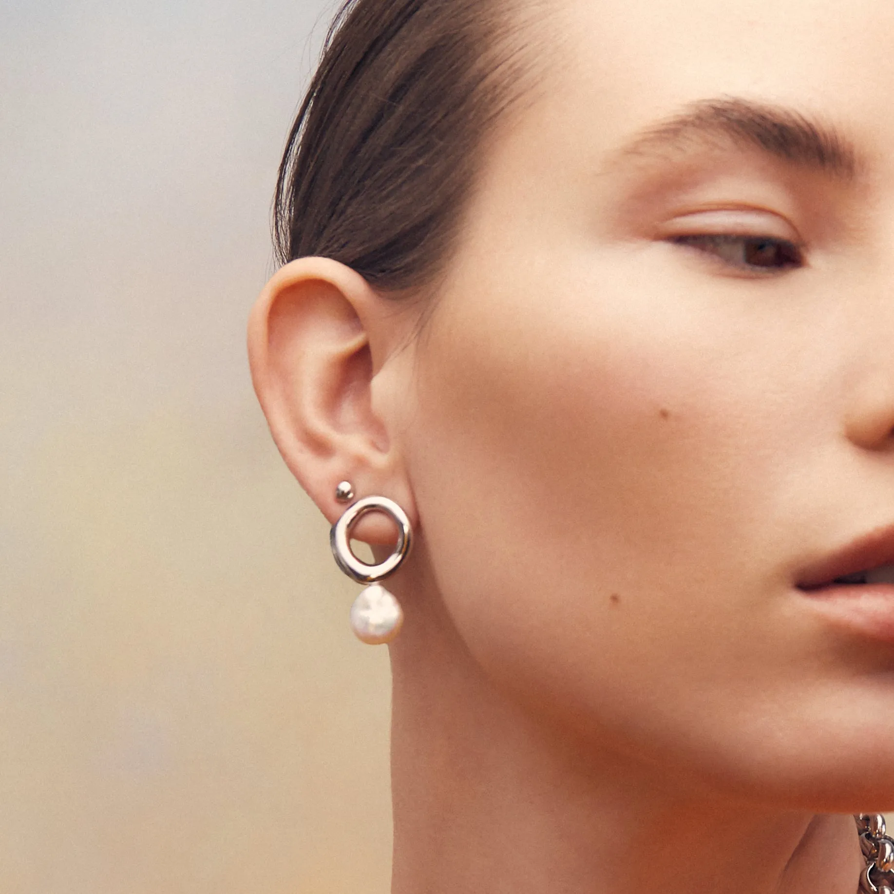 Cora Pearl Studs - Silver