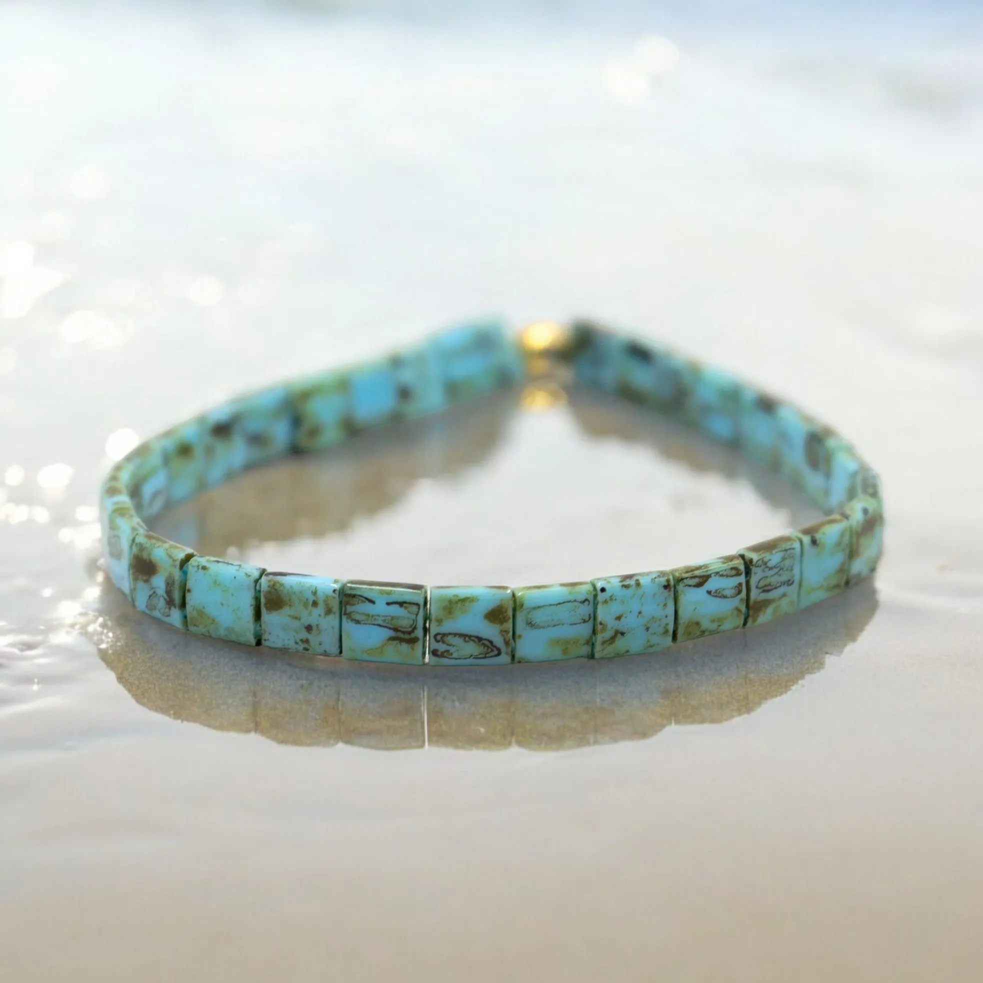 DIRTY TEAL - Tila Bead Bracelet | Single