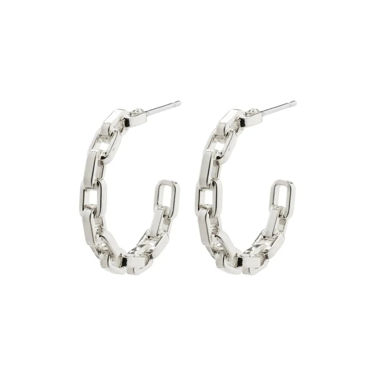 Eira Silver Plated Hoops