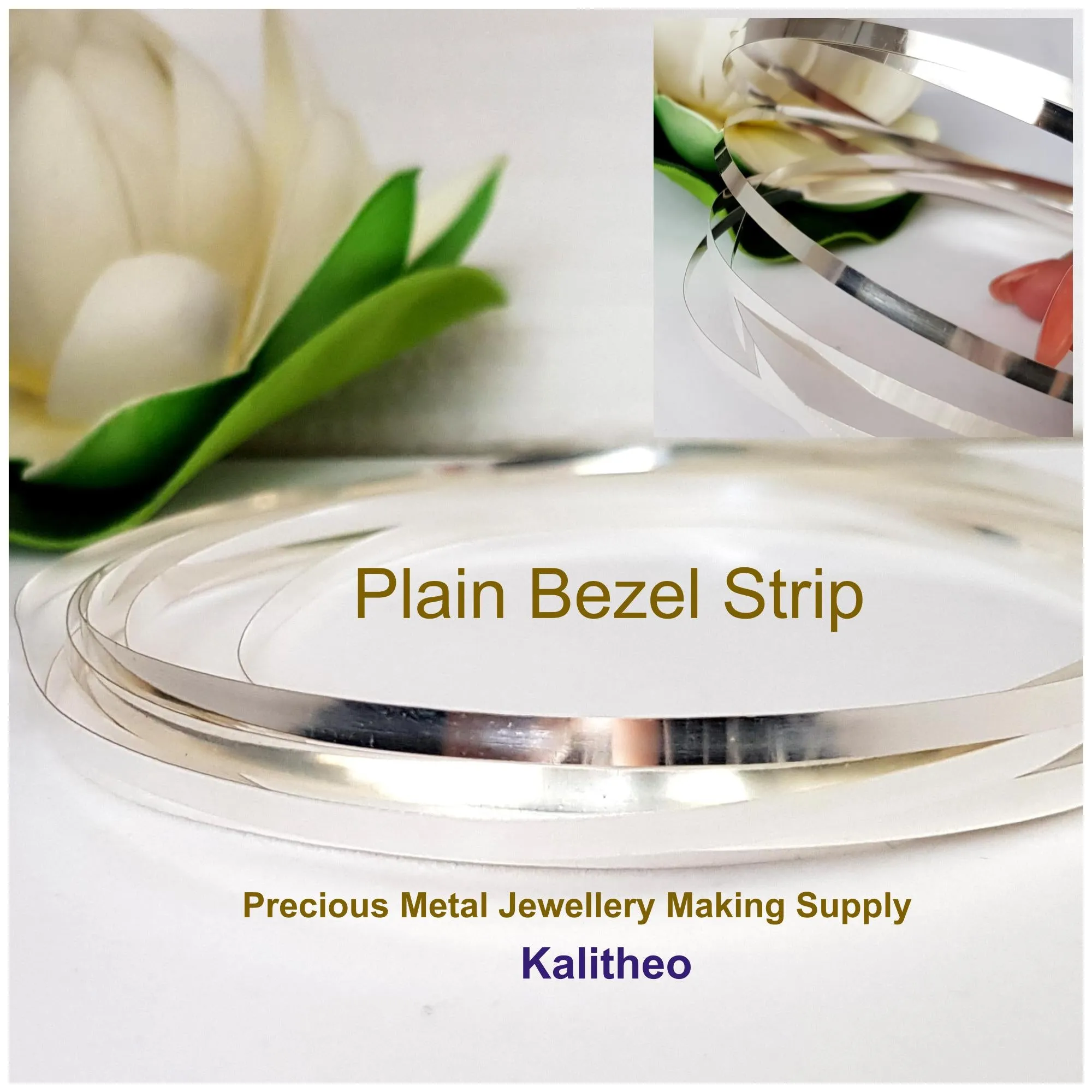 FAB Metal - Plain Bezel Strip - Fine Silver | FS-PBStrip | Jewellery Making Supply