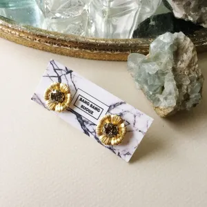 Floral Ear Shields: Gold   Silver Foiled