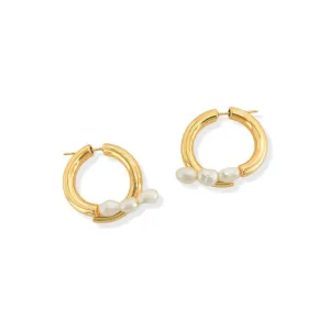 Genuine Pearl Earrings 808ER024GD