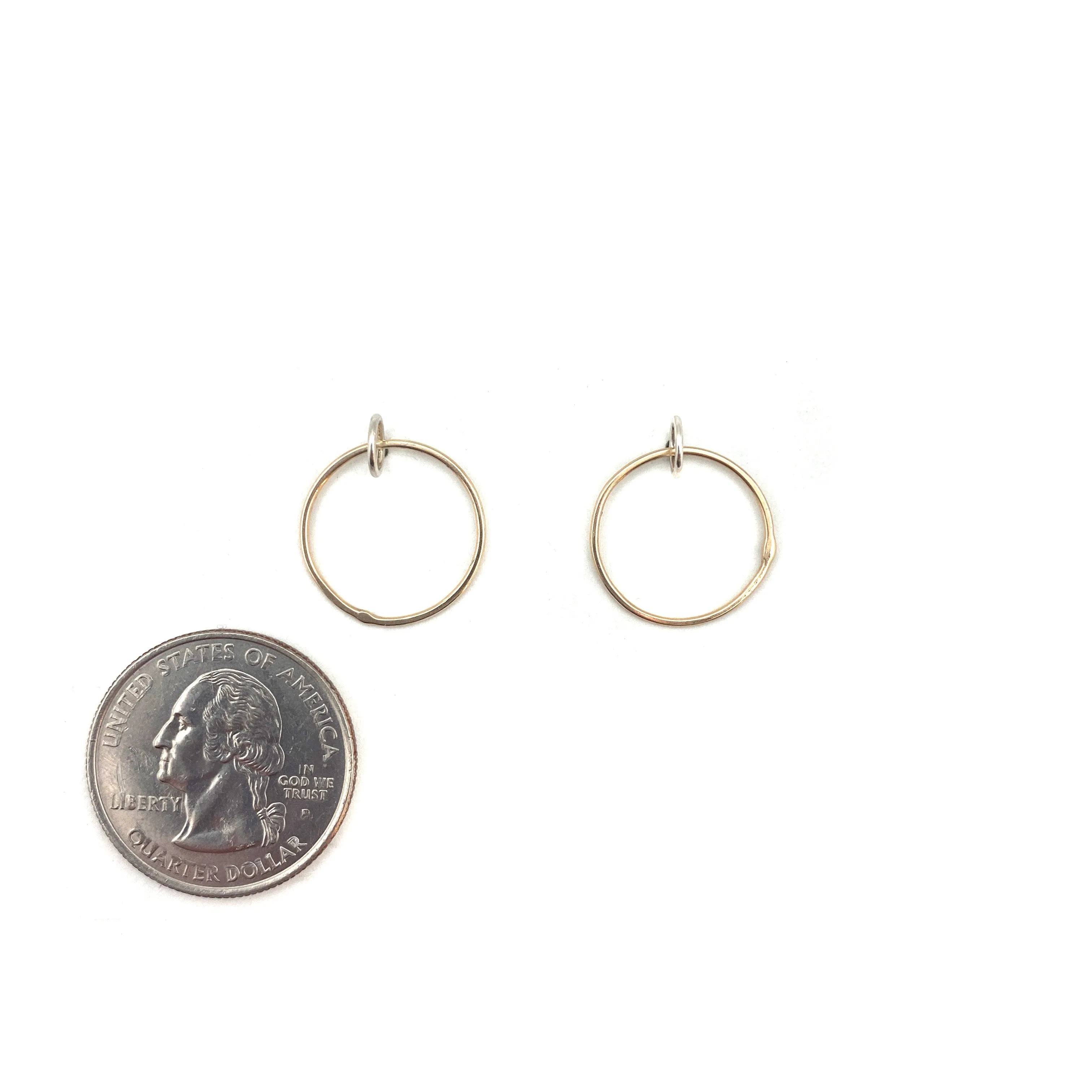 Gold Circle Studs