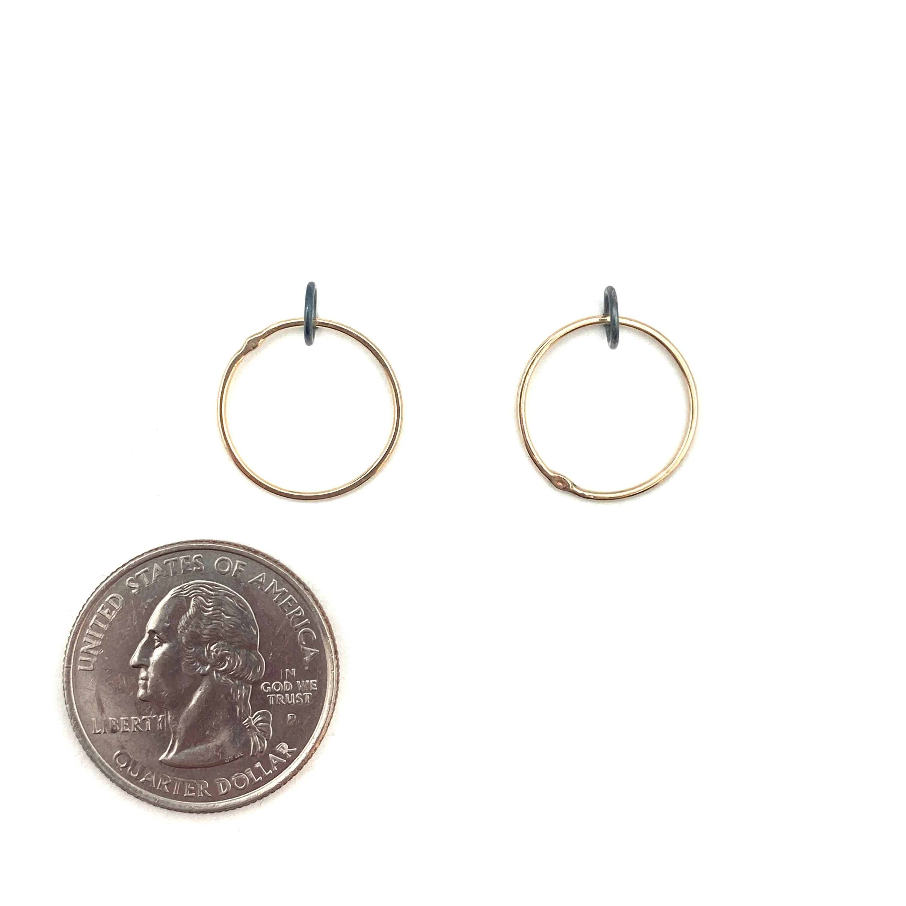 Gold Circle Studs