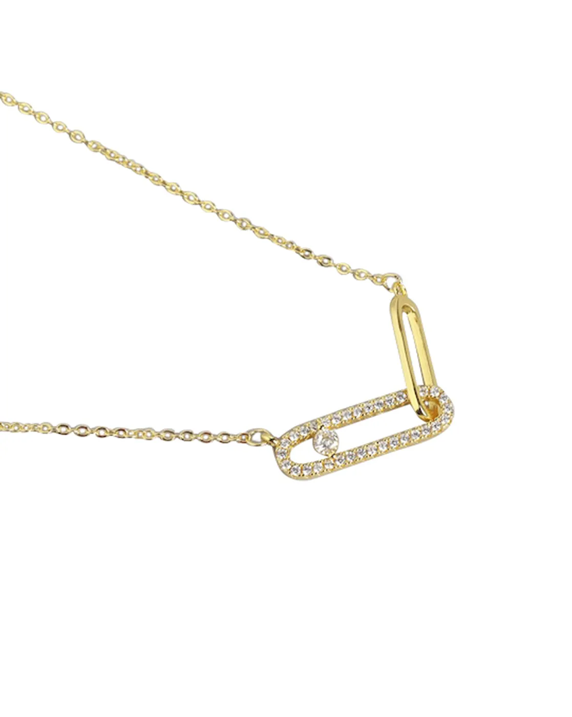 Gold Plated With Cz Unique Necklace For Women