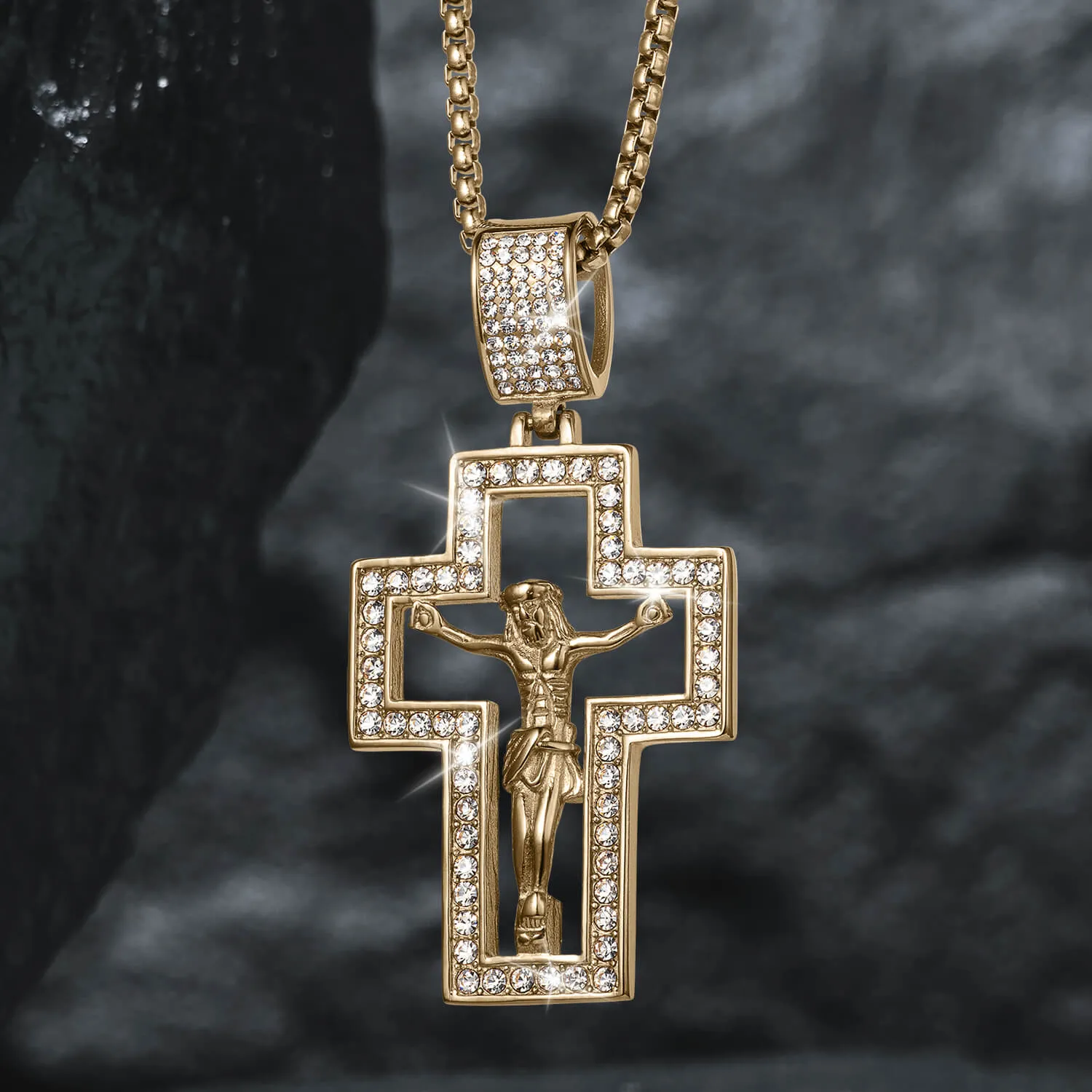 Golden Faith Crucifix