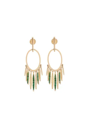 Grass sunset spike hoops