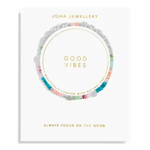 Happy Little Moments Good Vibes Silver Plated Bracelet 7535