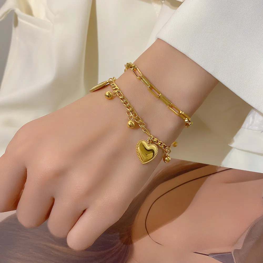 Just Lil Things Artificial Gold Bracelets