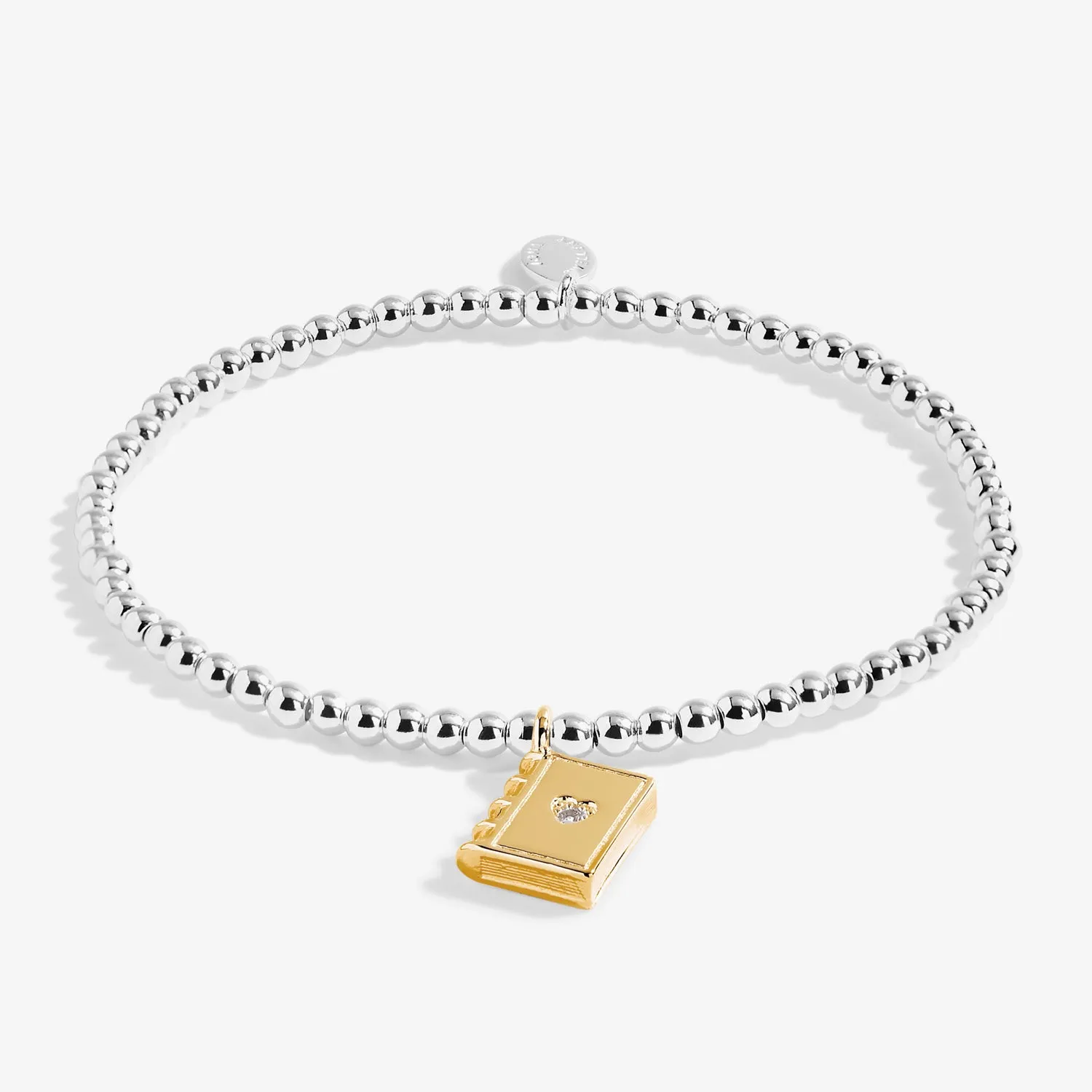 Kids A Little Off To School Silver Gold Plated Bracelet C769