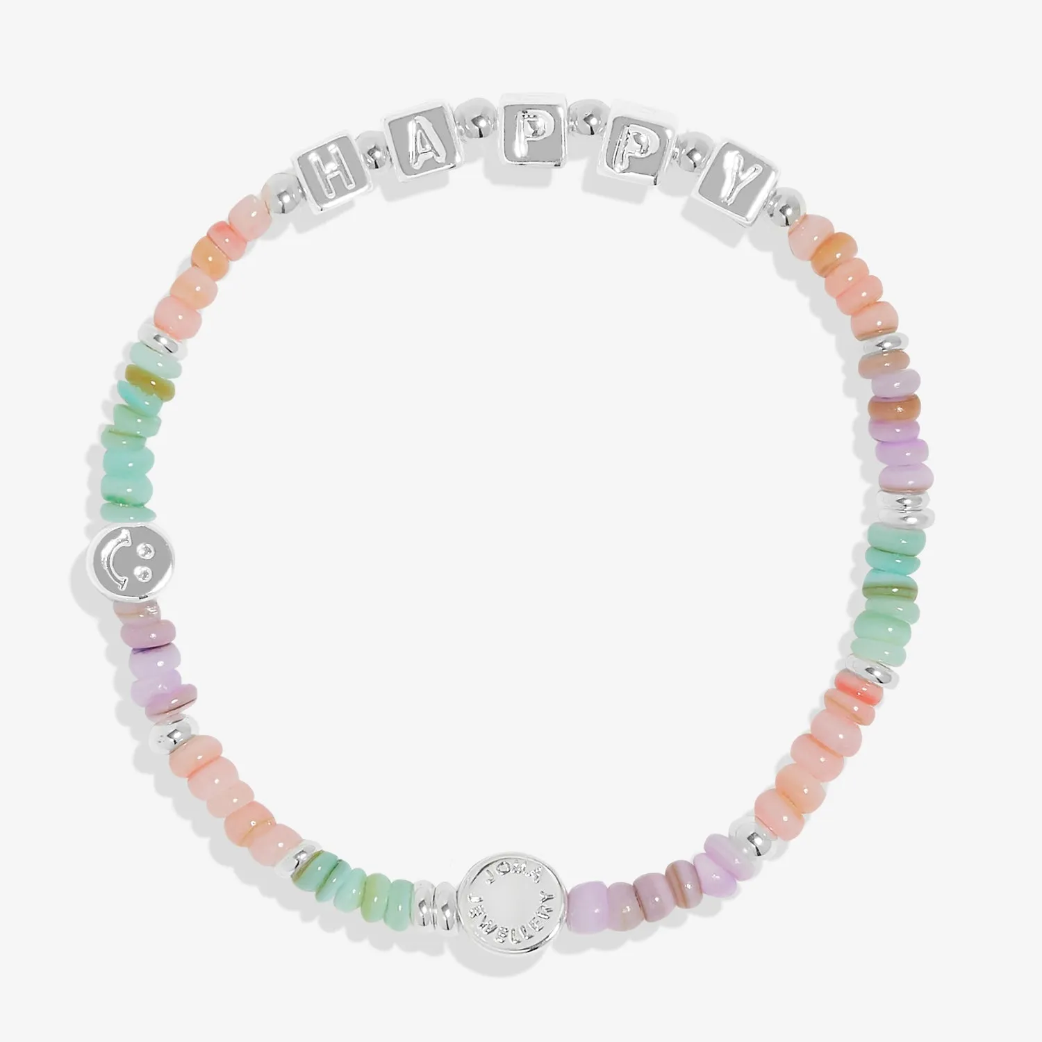 Kids Happy Little Moments Be Happy Silver Plated Bracelet C737