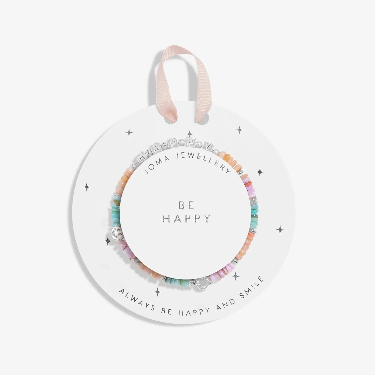 Kids Happy Little Moments Be Happy Silver Plated Bracelet C737