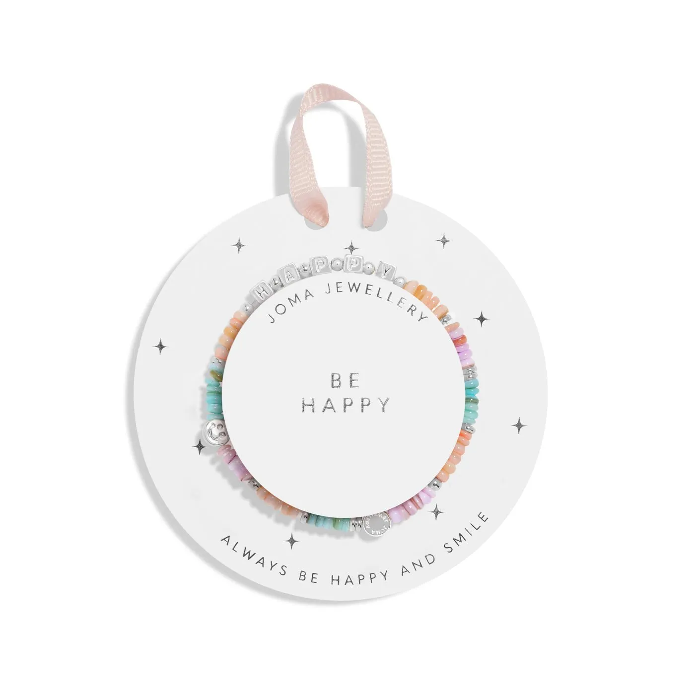 Kids Happy Little Moments Be Happy Silver Plated Bracelet C737