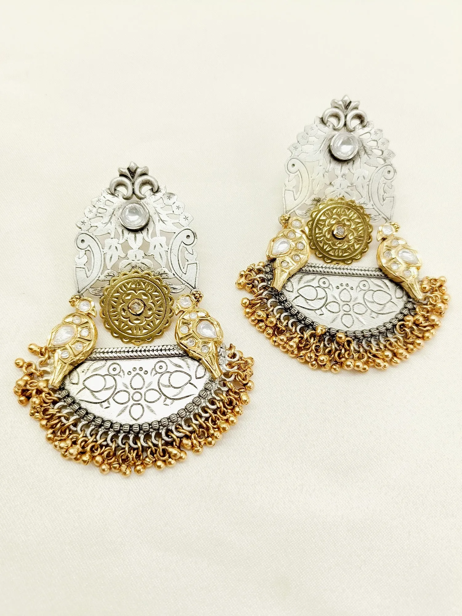 Kishvya White Bird Boutique Earrings