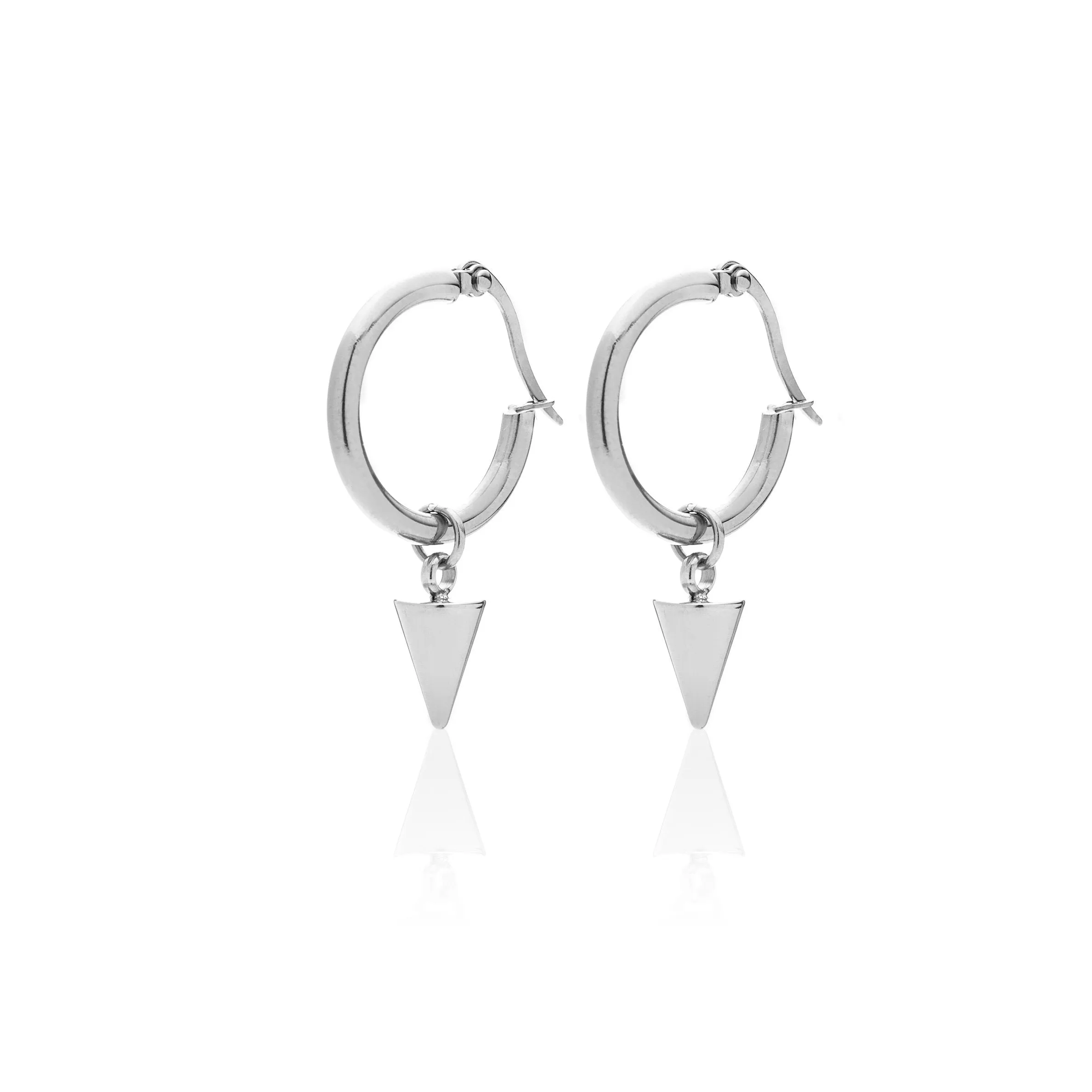 Men's Edit / Spike Hoops / Earrings / Silver