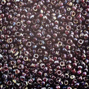 Miyuki Seed Bead 11/0 apx. 22g Tr. Ruby Picasso