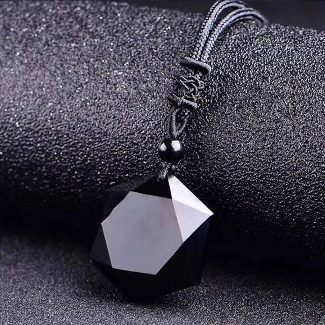 Natural Energy Stone Necklaces Obsidian