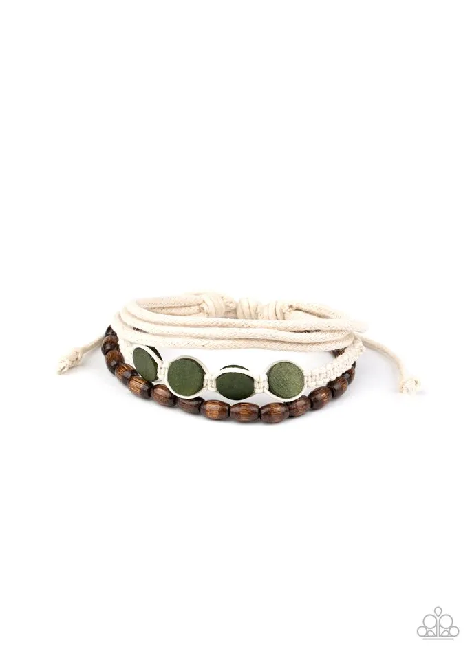 Paparazzi Bracelet ~ Dream Beach House - Green