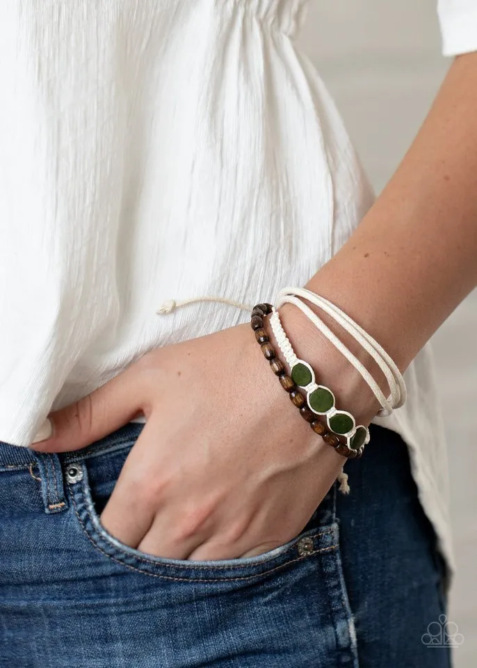 Paparazzi Bracelet ~ Dream Beach House - Green