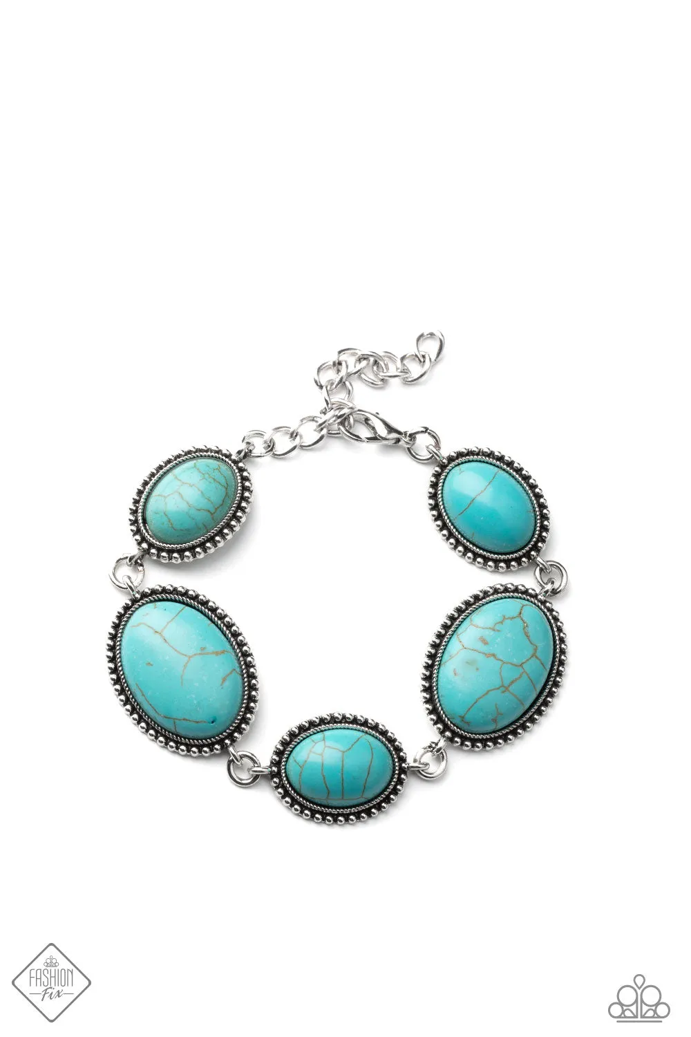 Paparazzi Bracelet Fashion Fix Dec 2020 ~ River View - Blue