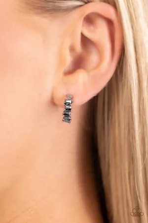 Paparazzi Earring ~ Rugged Rockstar - Silver