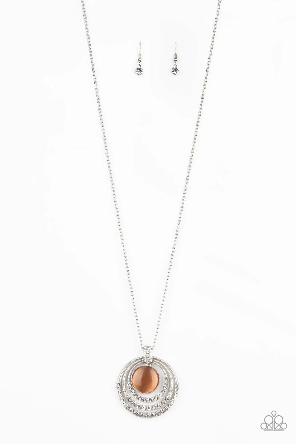 Paparazzi Necklace ~ A Diamond A Day - Orange