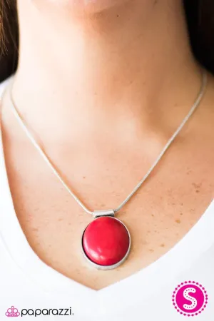 Paparazzi Necklace ~ Lounging At The Lagoon - Red