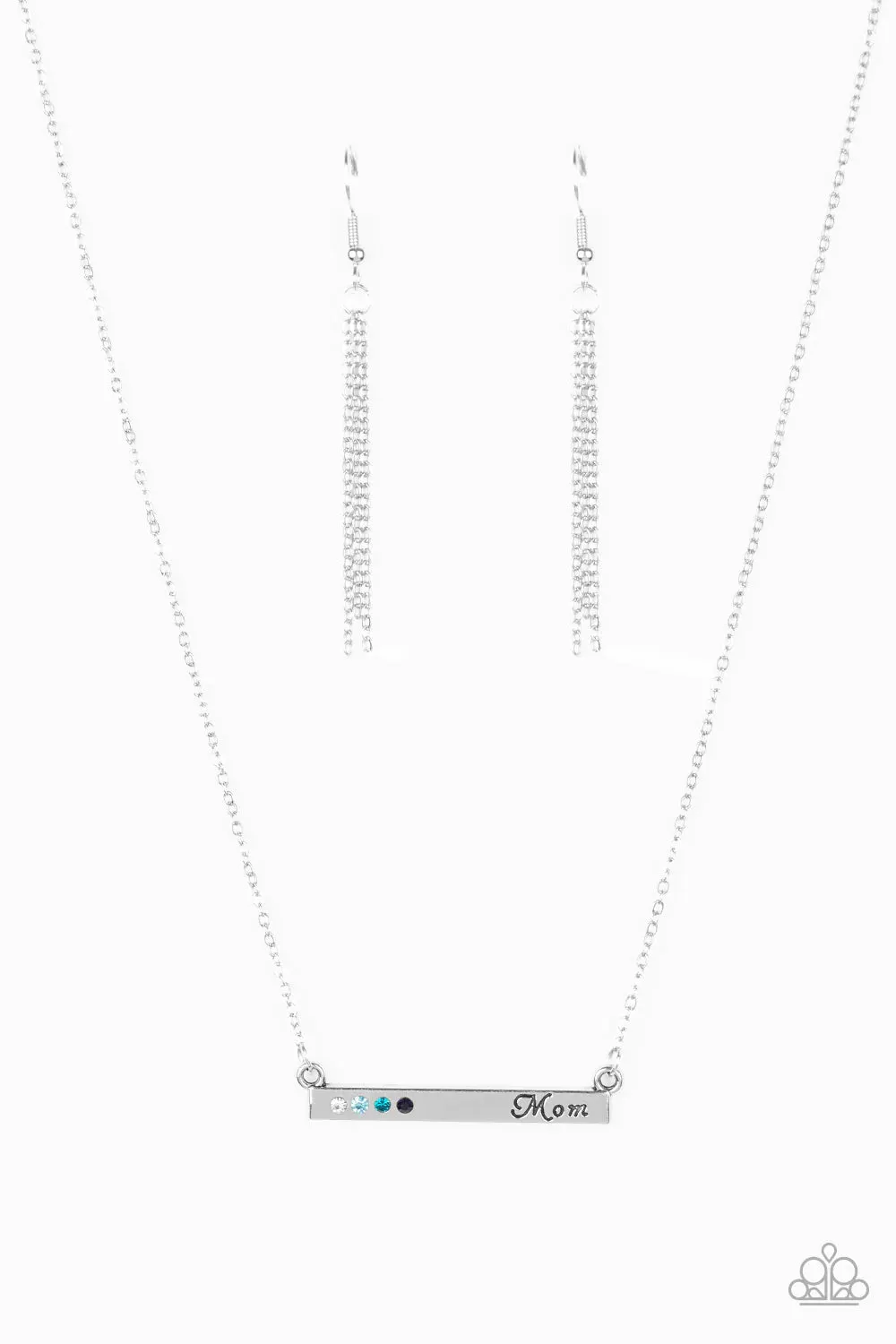 Paparazzi Necklace ~ Moms Do It Better - Blue