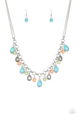 Paparazzi Necklace ~ Welcome To Bedrock - Multi