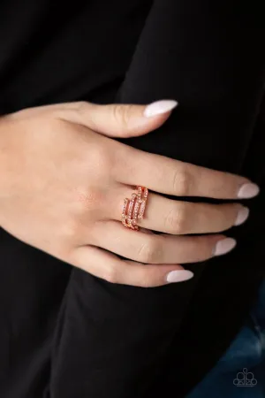 Paparazzi Ring ~ Casino CACHE - Copper